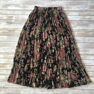 Black Floral Maxi Skirt